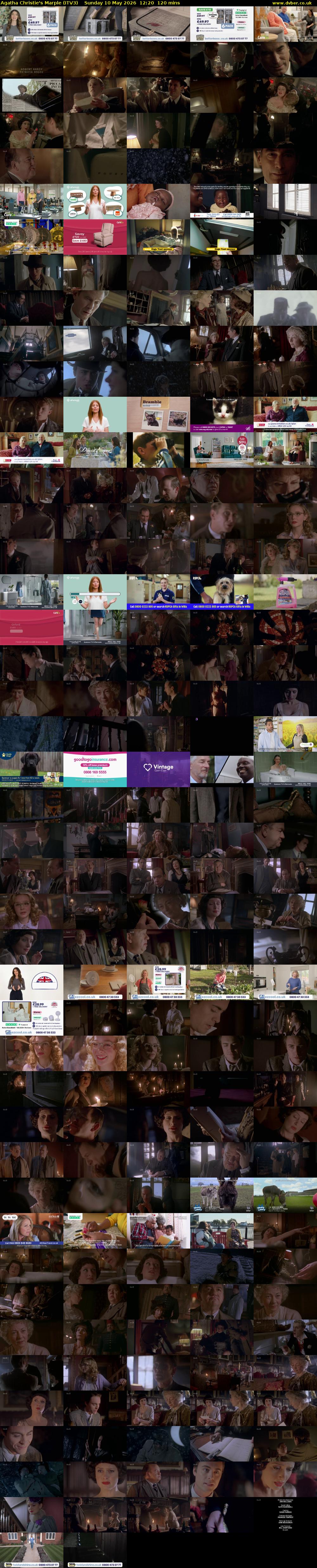 Agatha Christie's Marple (ITV3) Sunday 10 May 2026 12:20 - 14:20