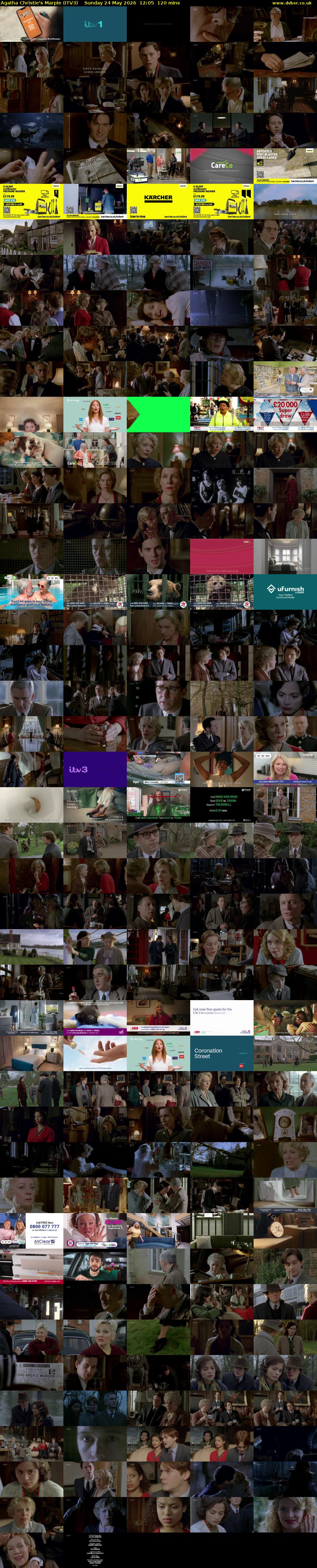Agatha Christie's Marple (ITV3) Sunday 24 May 2026 12:05 - 14:05