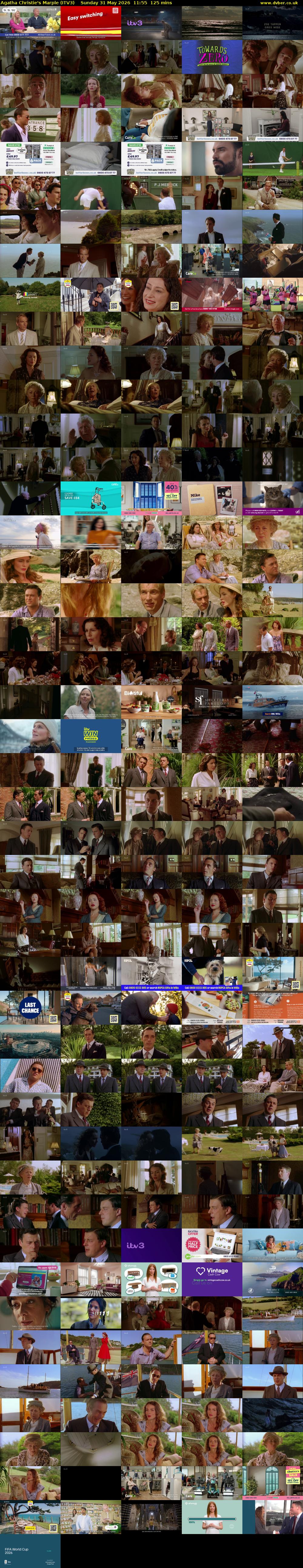 Agatha Christie's Marple (ITV3) Sunday 31 May 2026 11:55 - 14:00
