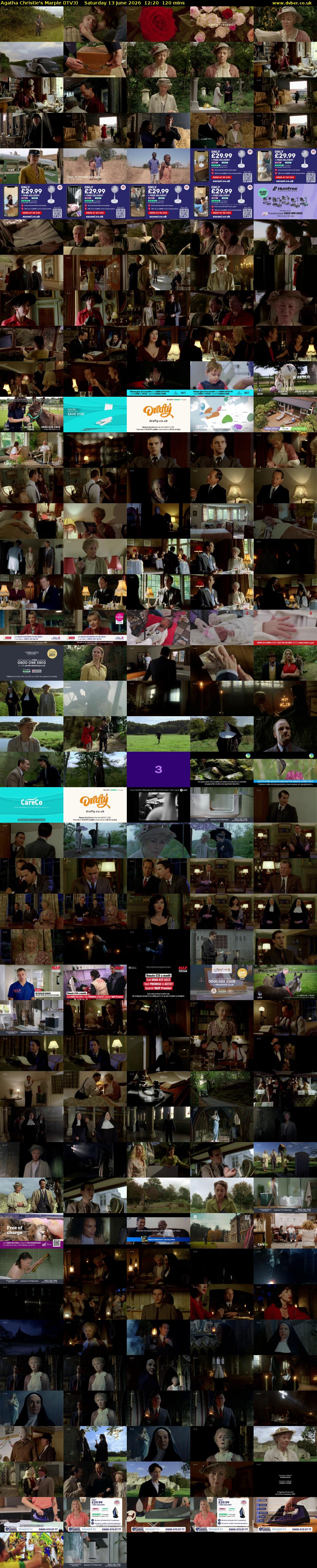 Agatha Christie's Marple (ITV3) Saturday 13 June 2026 12:20 - 14:20