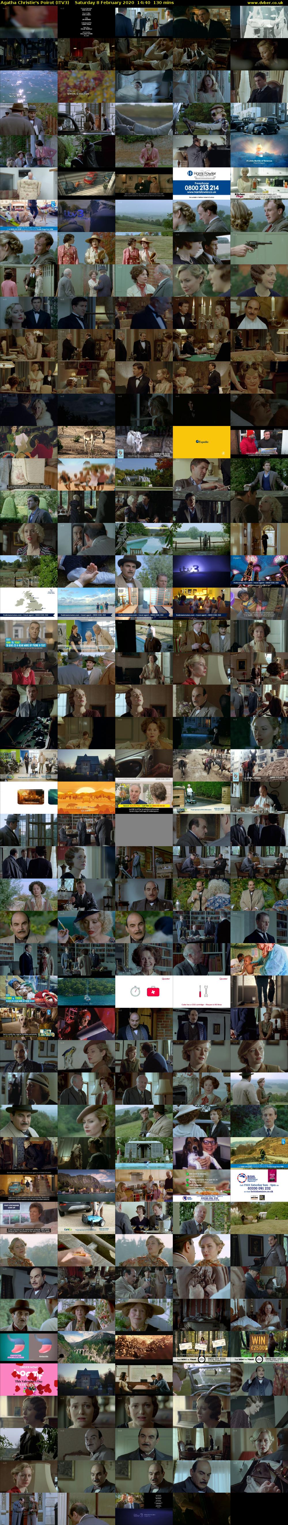Agatha Christie's Poirot (ITV3) Saturday 8 February 2020 14:40 - 16:50