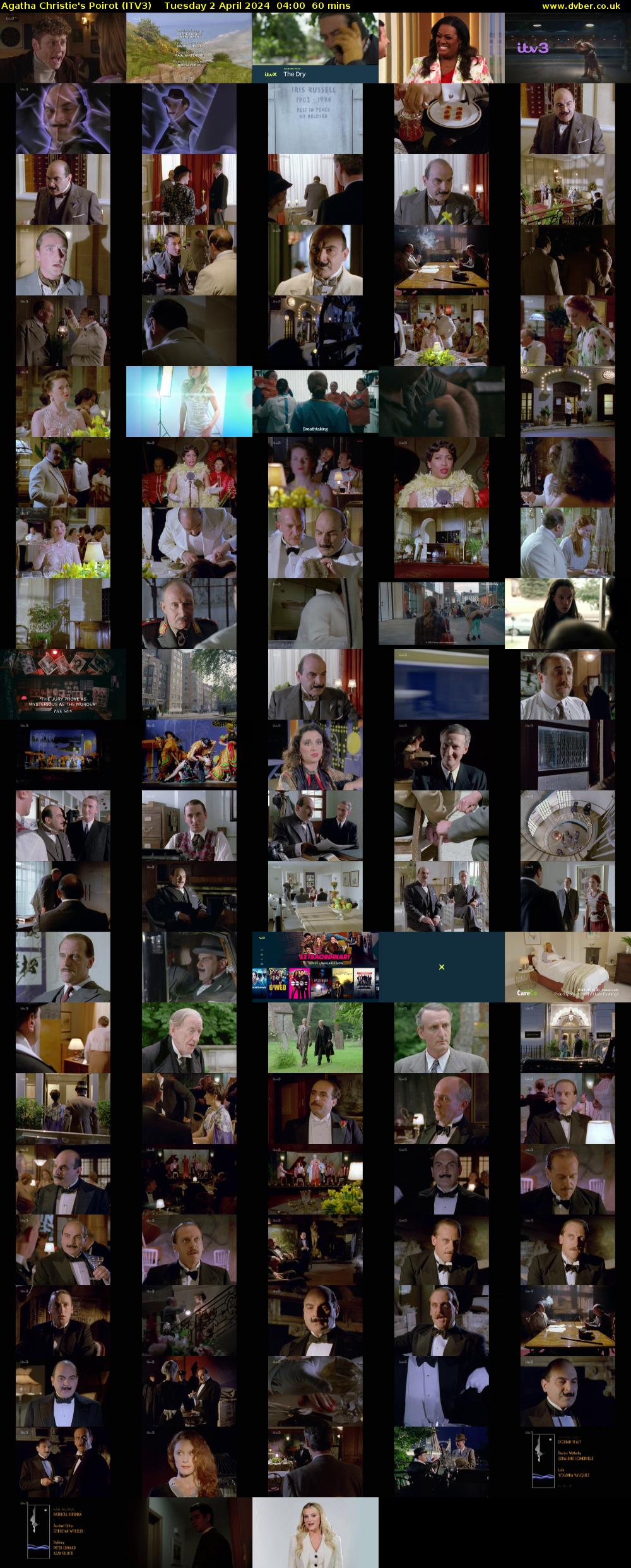 Agatha Christie's Poirot (ITV3) Tuesday 2 April 2024 04:00 - 05:00