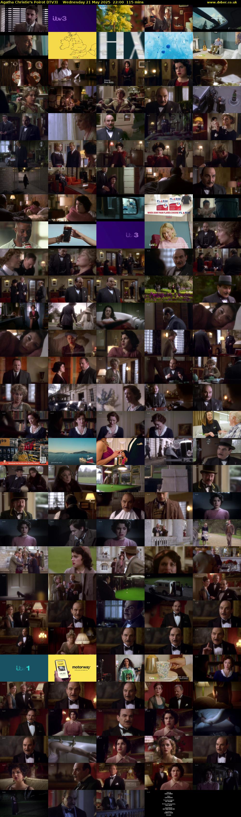 Agatha Christie's Poirot (ITV3) Wednesday 21 May 2025 22:00 - 23:55