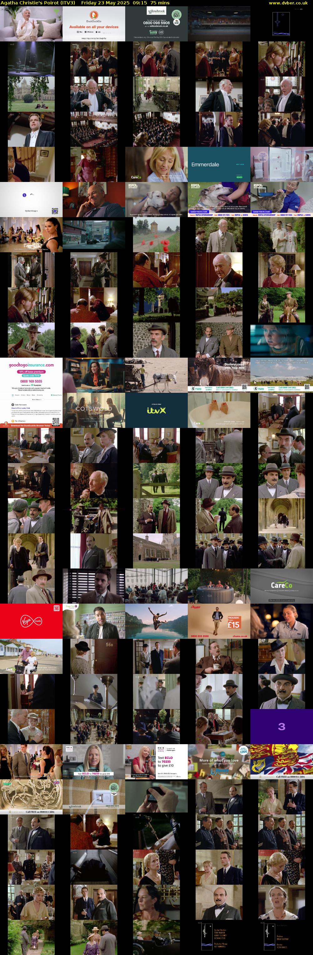 Agatha Christie's Poirot (ITV3) Friday 23 May 2025 09:15 - 10:30