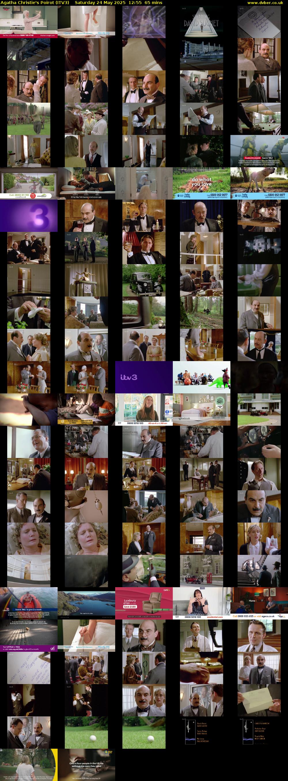 Agatha Christie's Poirot (ITV3) Saturday 24 May 2025 12:55 - 14:00