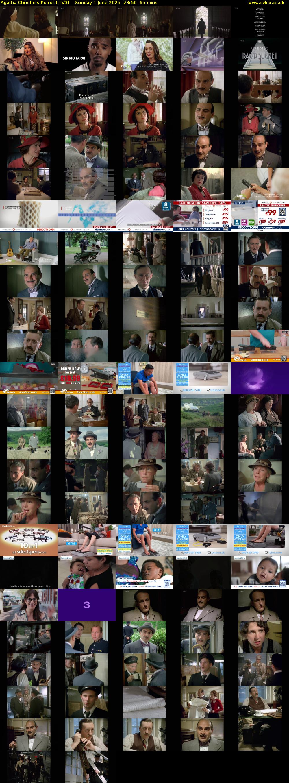 Agatha Christie's Poirot (ITV3) Sunday 1 June 2025 23:50 - 00:55