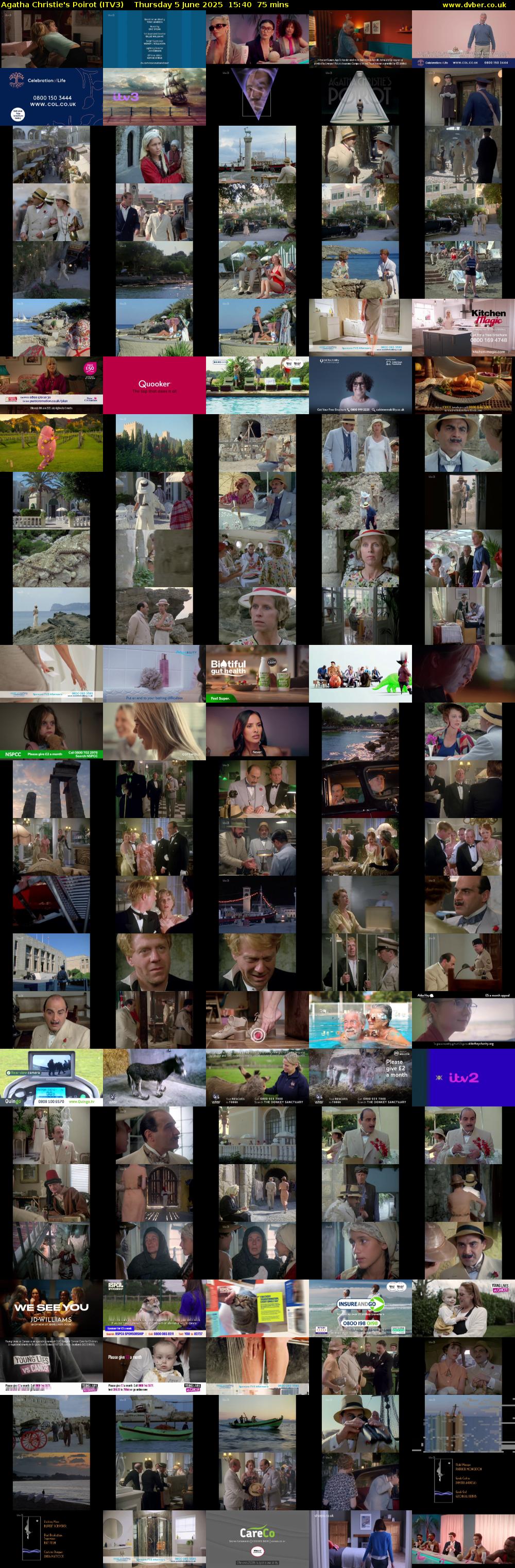 Agatha Christie's Poirot (ITV3) Thursday 5 June 2025 15:40 - 16:55
