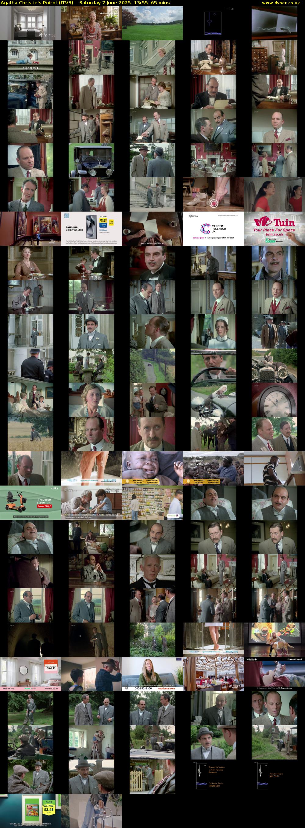 Agatha Christie's Poirot (ITV3) Saturday 7 June 2025 13:55 - 15:00