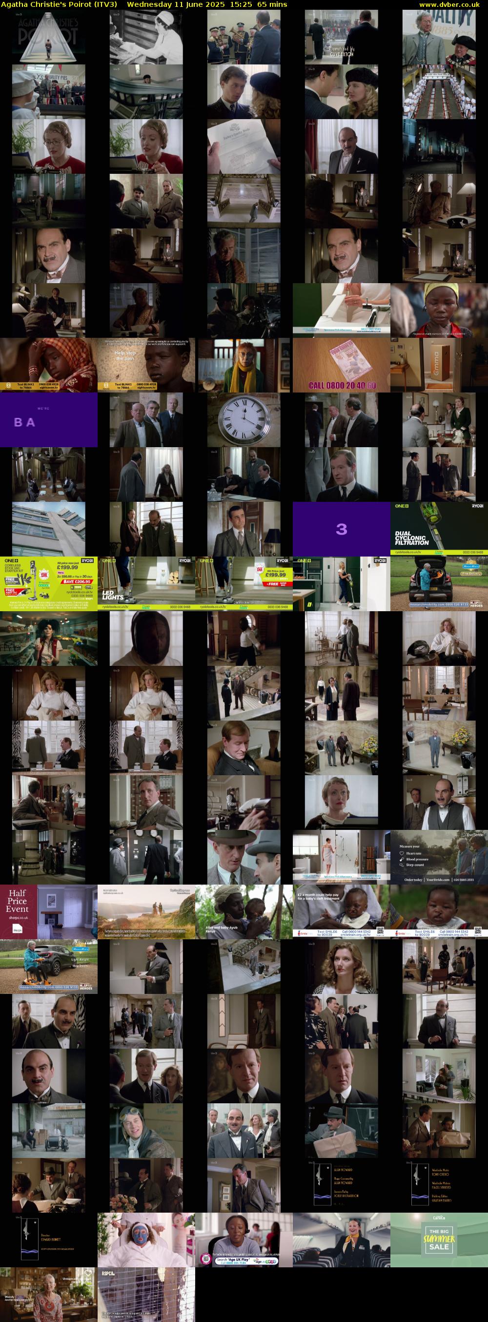 Agatha Christie's Poirot (ITV3) Wednesday 11 June 2025 15:25 - 16:30