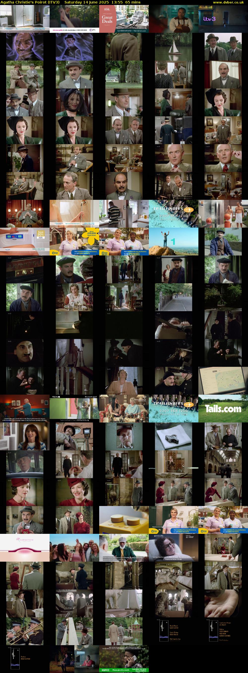 Agatha Christie's Poirot (ITV3) Saturday 14 June 2025 13:55 - 15:00