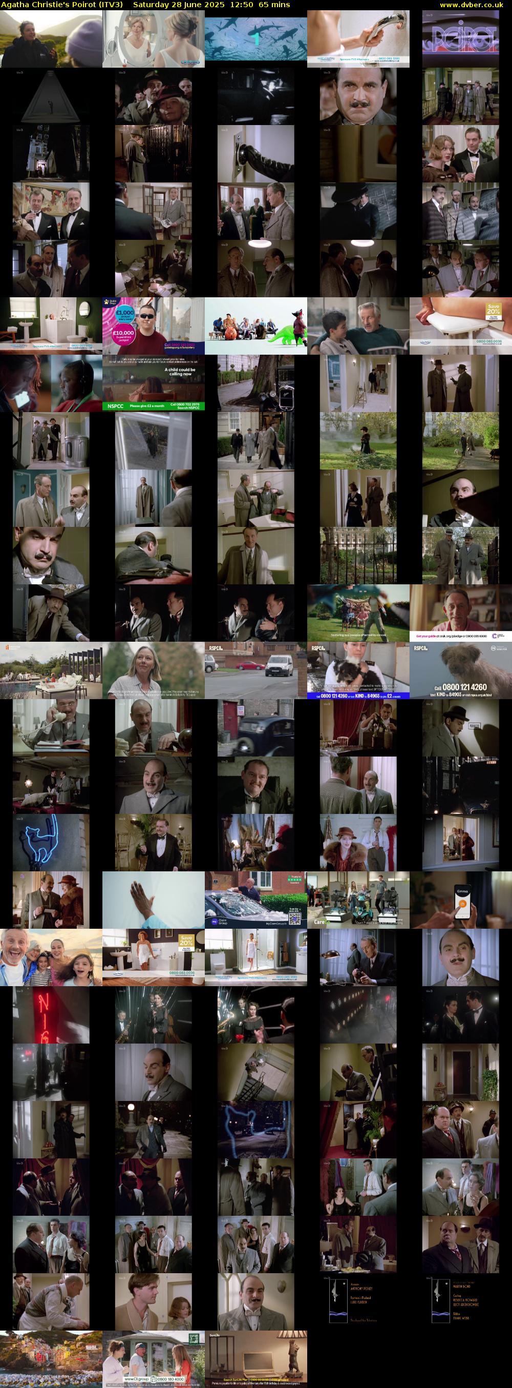 Agatha Christie's Poirot (ITV3) Saturday 28 June 2025 12:50 - 13:55