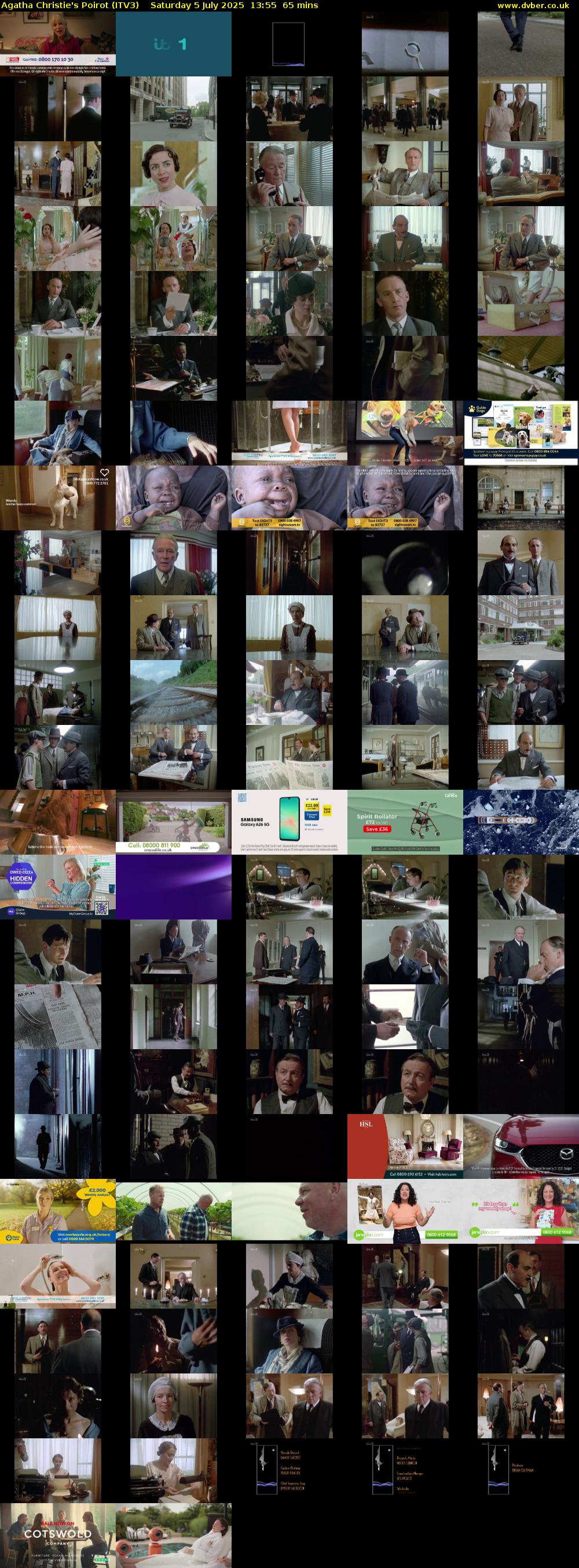 Agatha Christie's Poirot (ITV3) Saturday 5 July 2025 13:55 - 15:00