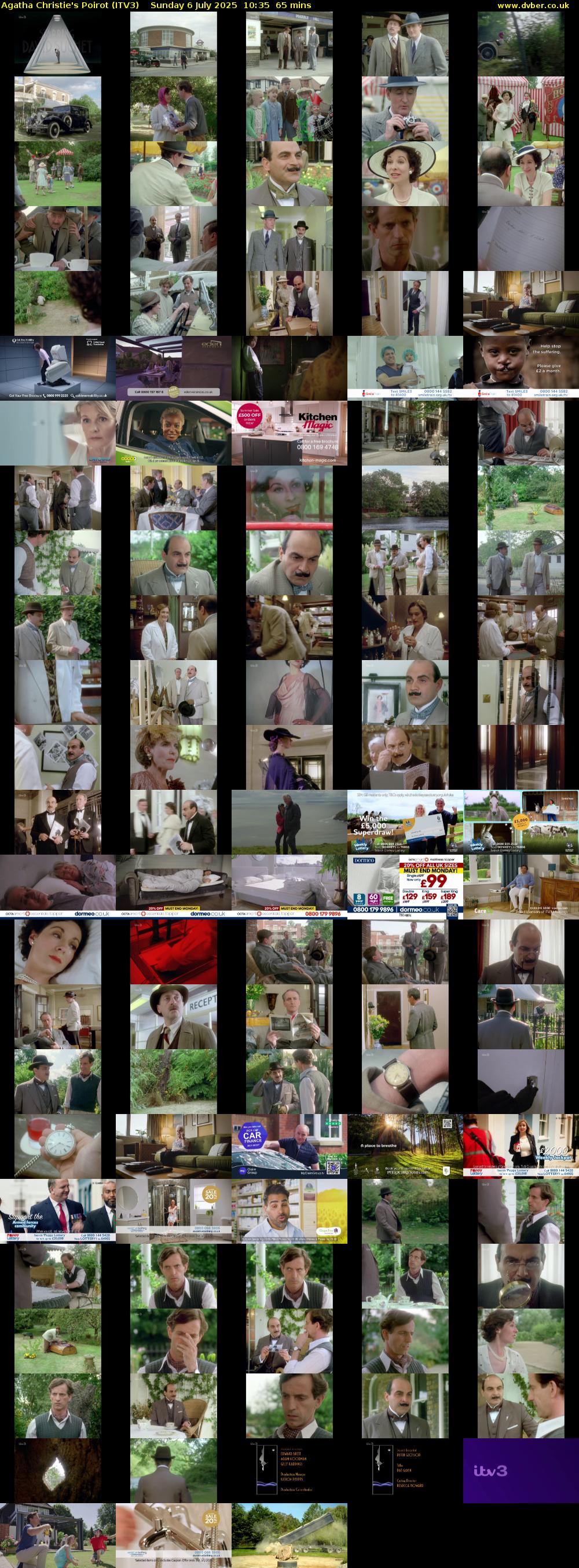 Agatha Christie's Poirot (ITV3) Sunday 6 July 2025 10:35 - 11:40