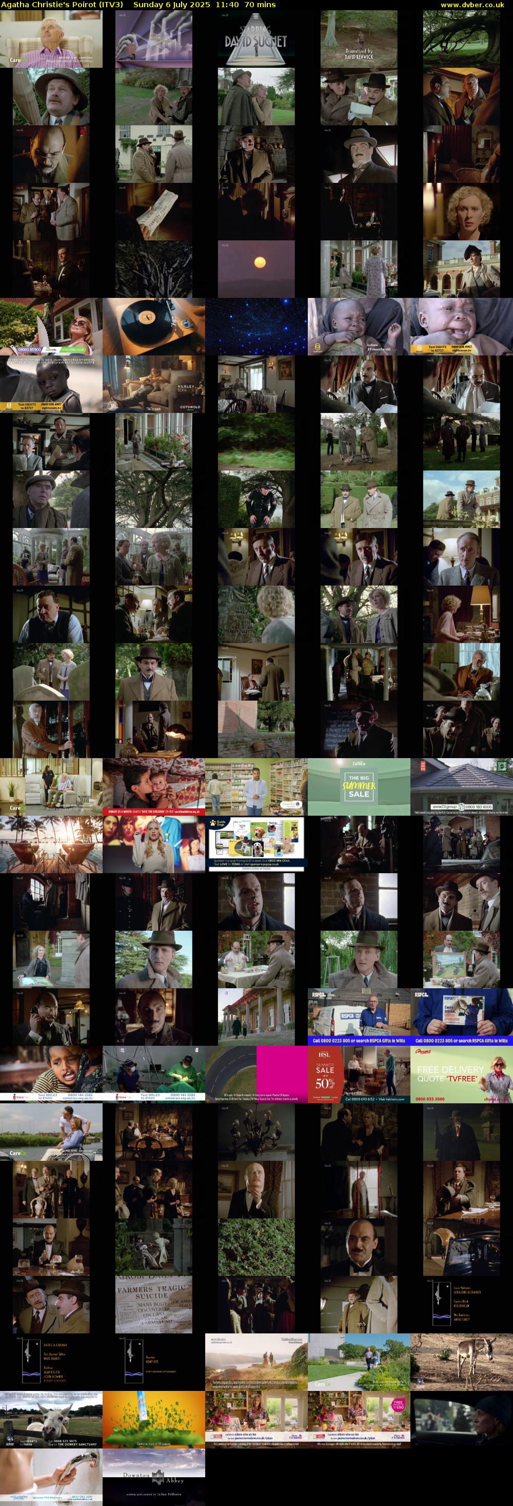 Agatha Christie's Poirot (ITV3) Sunday 6 July 2025 11:40 - 12:50