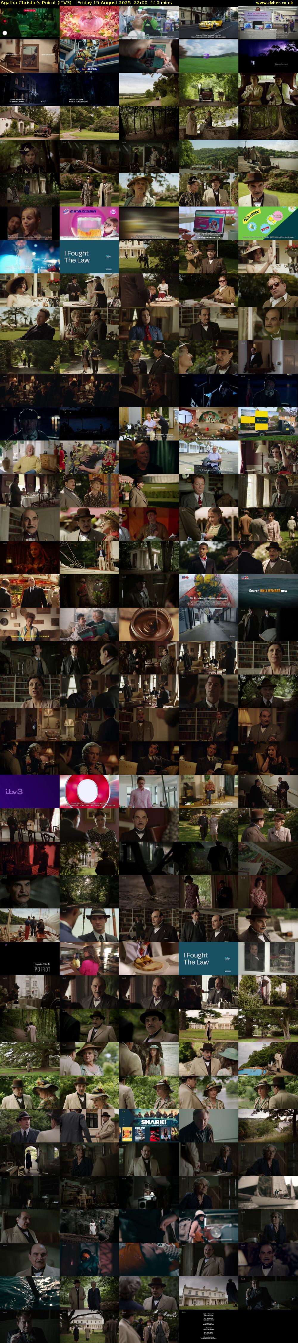 Agatha Christie's Poirot (ITV3) Friday 15 August 2025 22:00 - 23:50