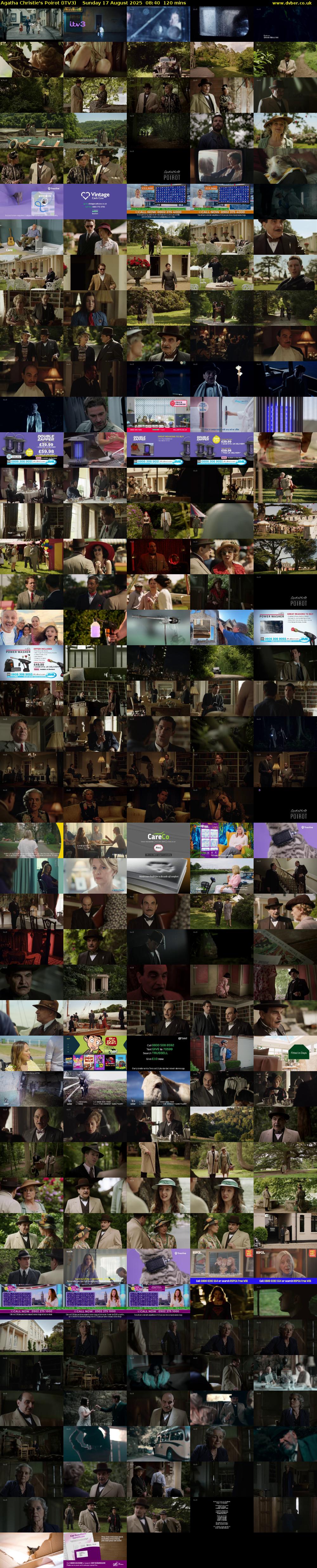 Agatha Christie's Poirot (ITV3) Sunday 17 August 2025 08:40 - 10:40