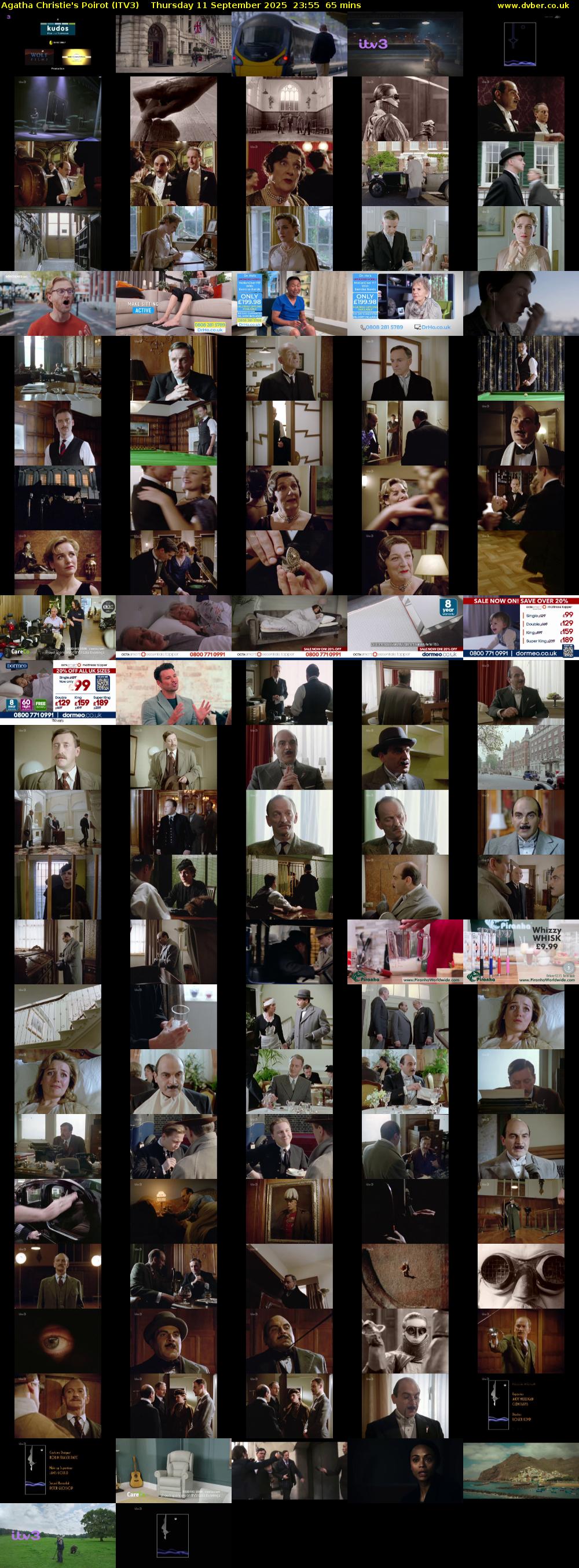 Agatha Christie's Poirot (ITV3) Thursday 11 September 2025 23:55 - 01:00