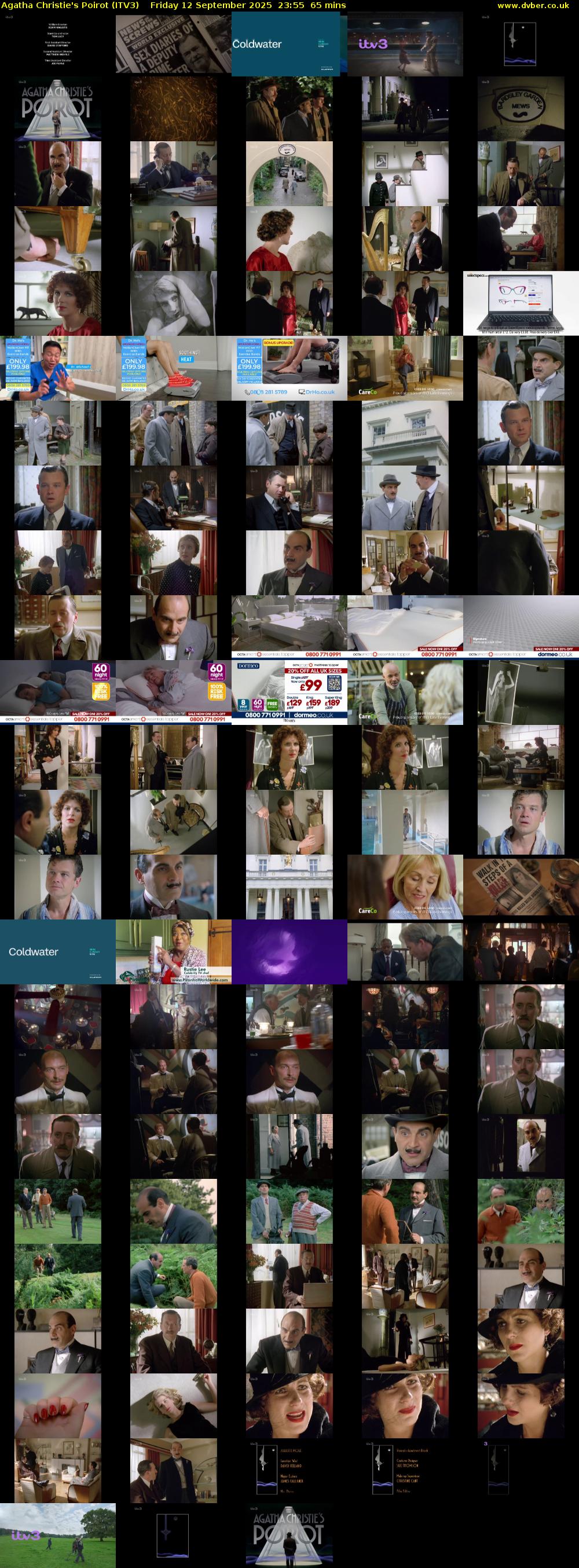 Agatha Christie's Poirot (ITV3) Friday 12 September 2025 23:55 - 01:00