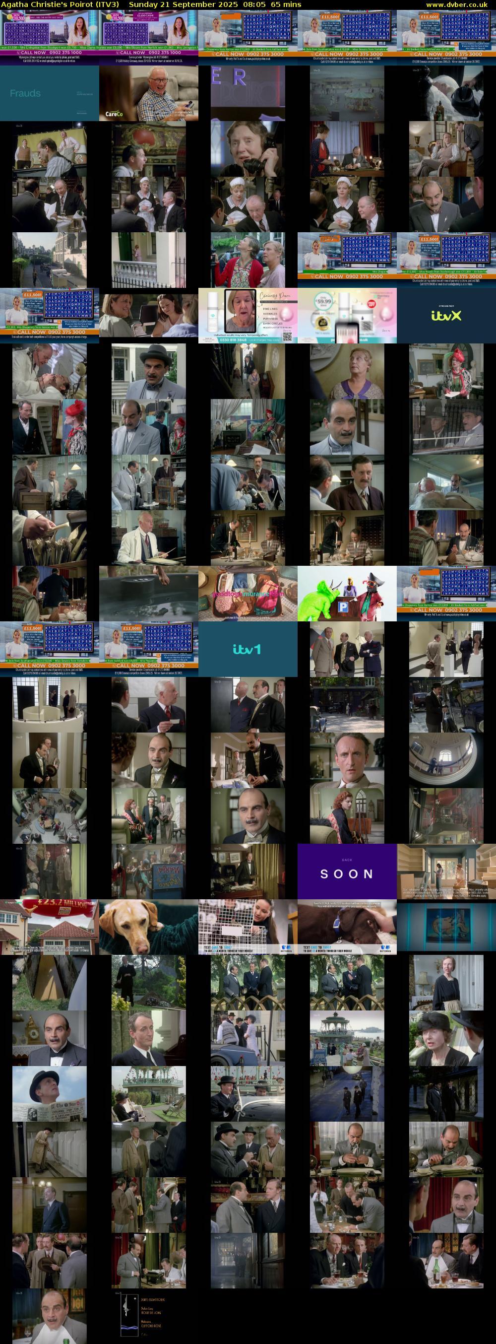 Agatha Christie's Poirot (ITV3) Sunday 21 September 2025 08:05 - 09:10