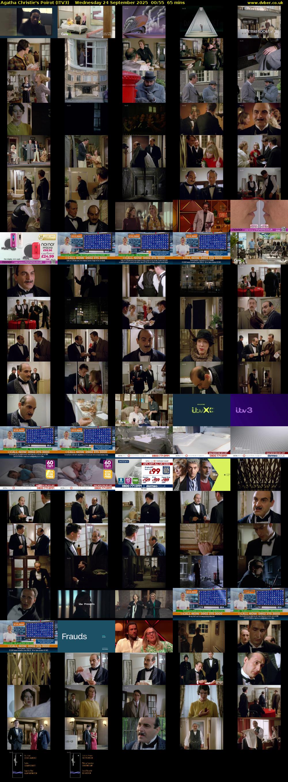 Agatha Christie's Poirot (ITV3) Wednesday 24 September 2025 00:55 - 02:00