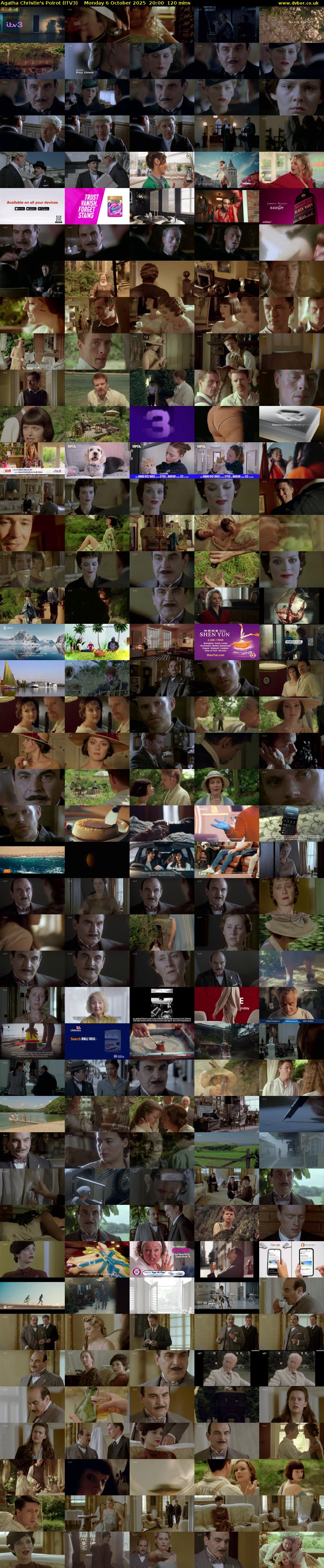 Agatha Christie's Poirot (ITV3) Monday 6 October 2025 20:00 - 22:00