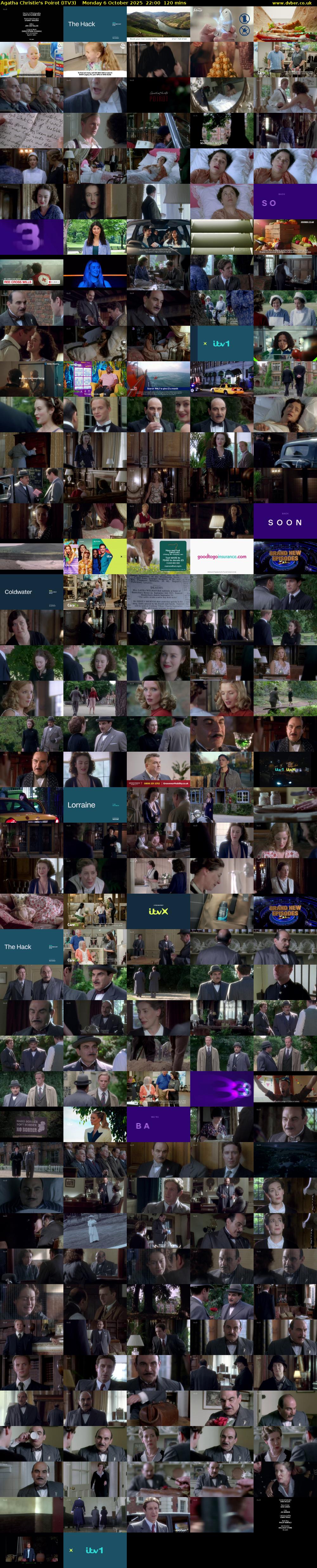 Agatha Christie's Poirot (ITV3) Monday 6 October 2025 22:00 - 00:00