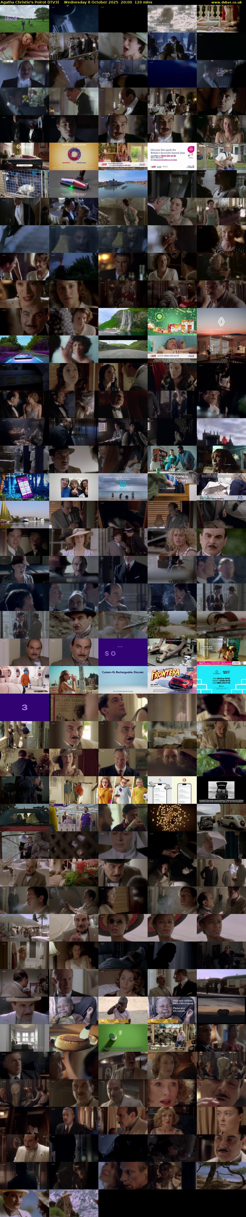 Agatha Christie's Poirot (ITV3) Wednesday 8 October 2025 20:00 - 22:00