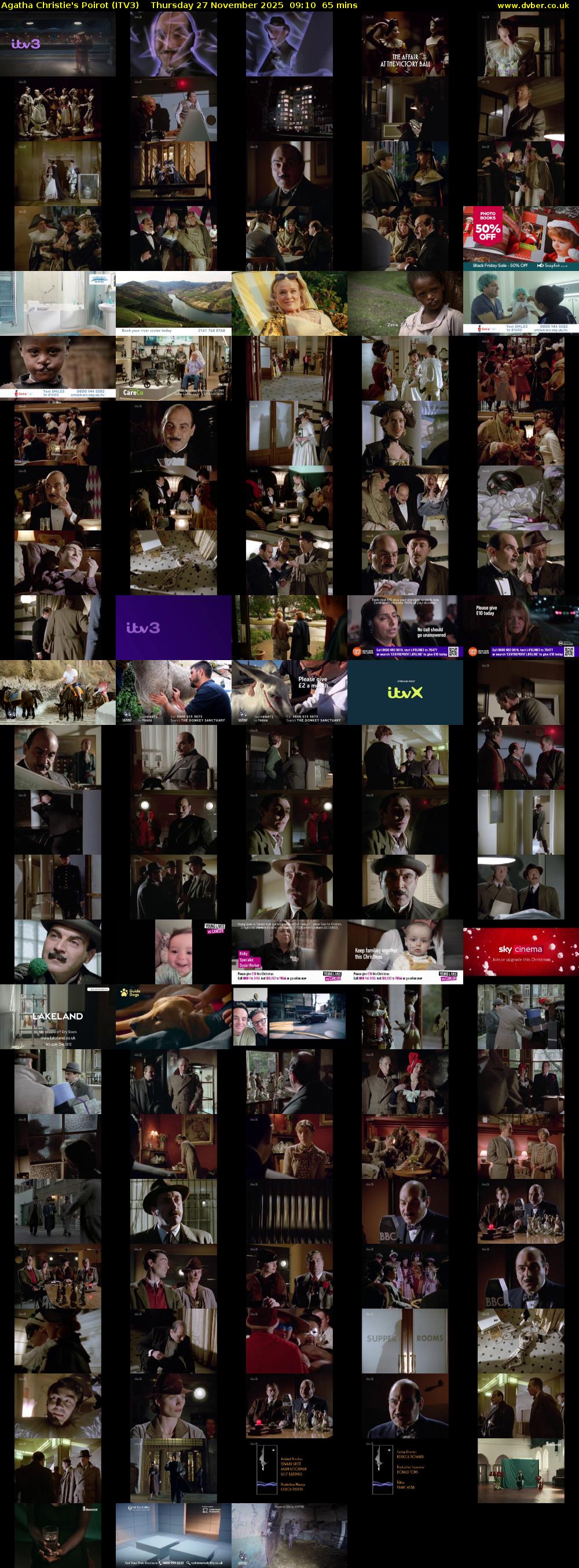 Agatha Christie's Poirot (ITV3) Thursday 27 November 2025 09:10 - 10:15