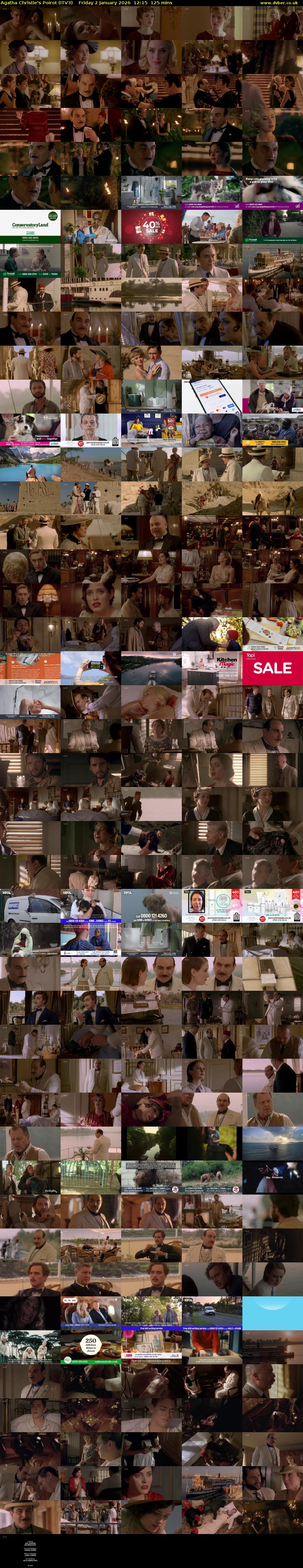 Agatha Christie's Poirot (ITV3) Friday 2 January 2026 12:15 - 14:20