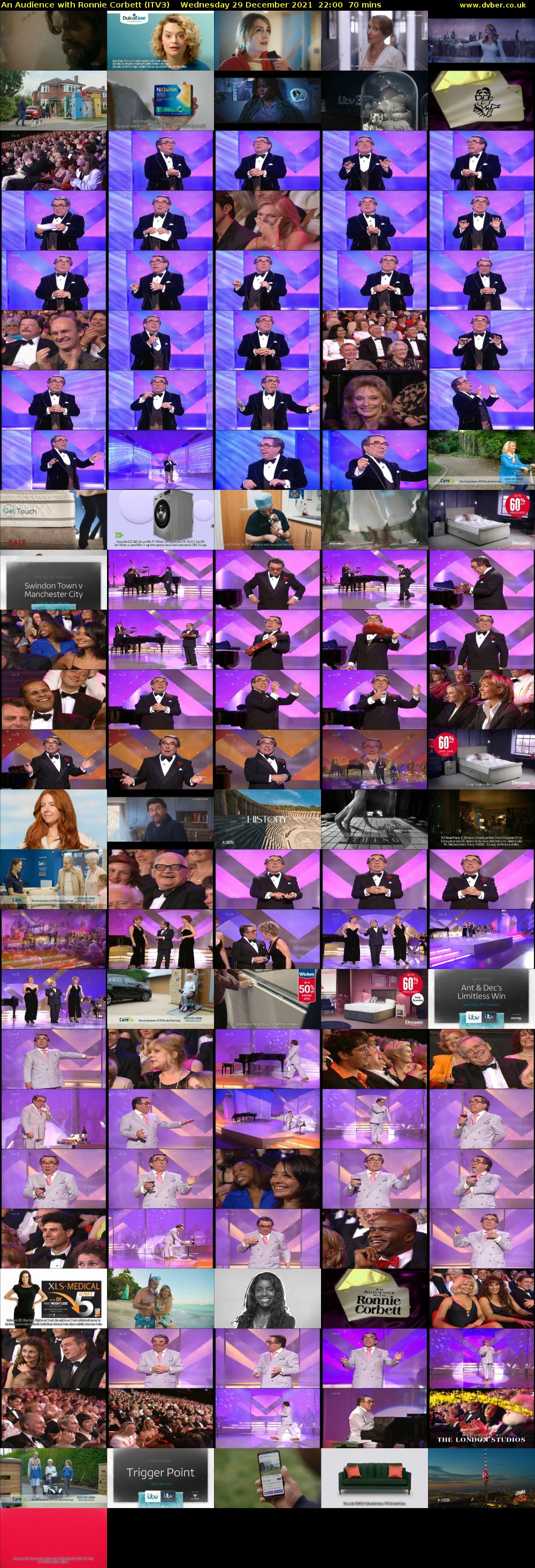 An Audience with Ronnie Corbett (ITV3) Wednesday 29 December 2021 22:00 - 23:10