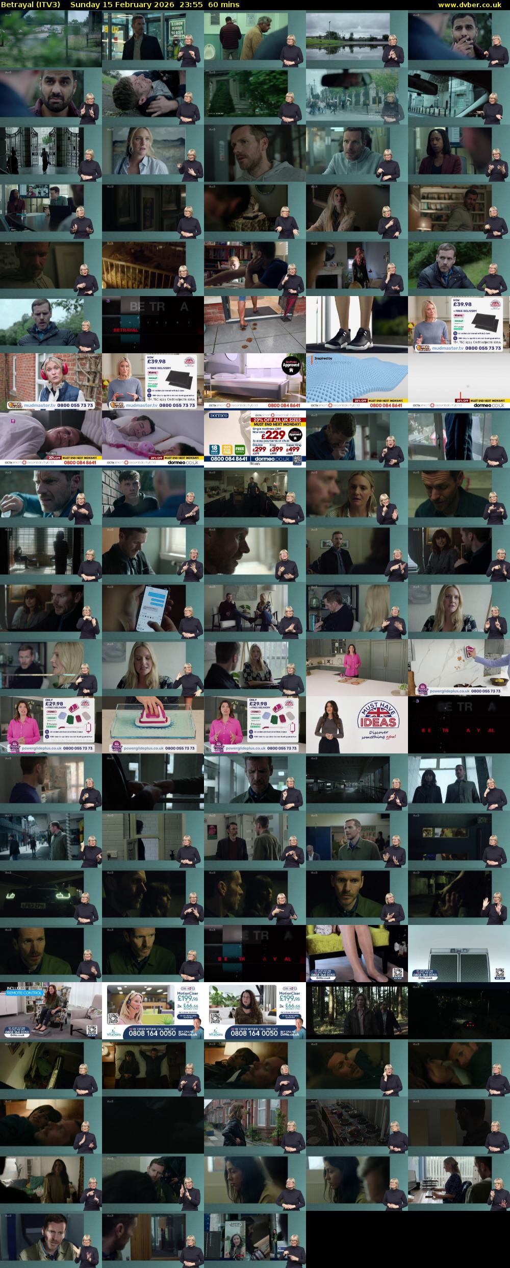 Betrayal (ITV3) Sunday 15 February 2026 23:55 - 00:55