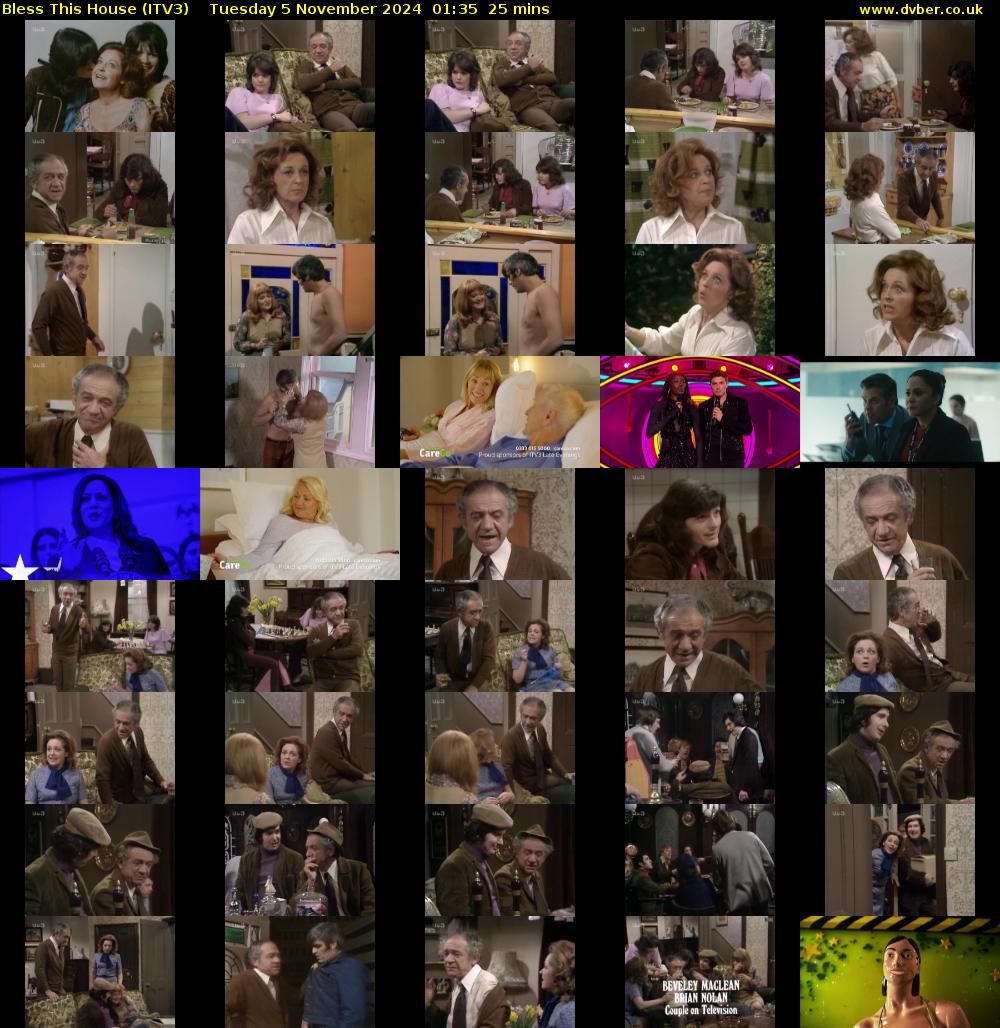 Bless This House (ITV3) Tuesday 5 November 2024 01:35 - 02:00