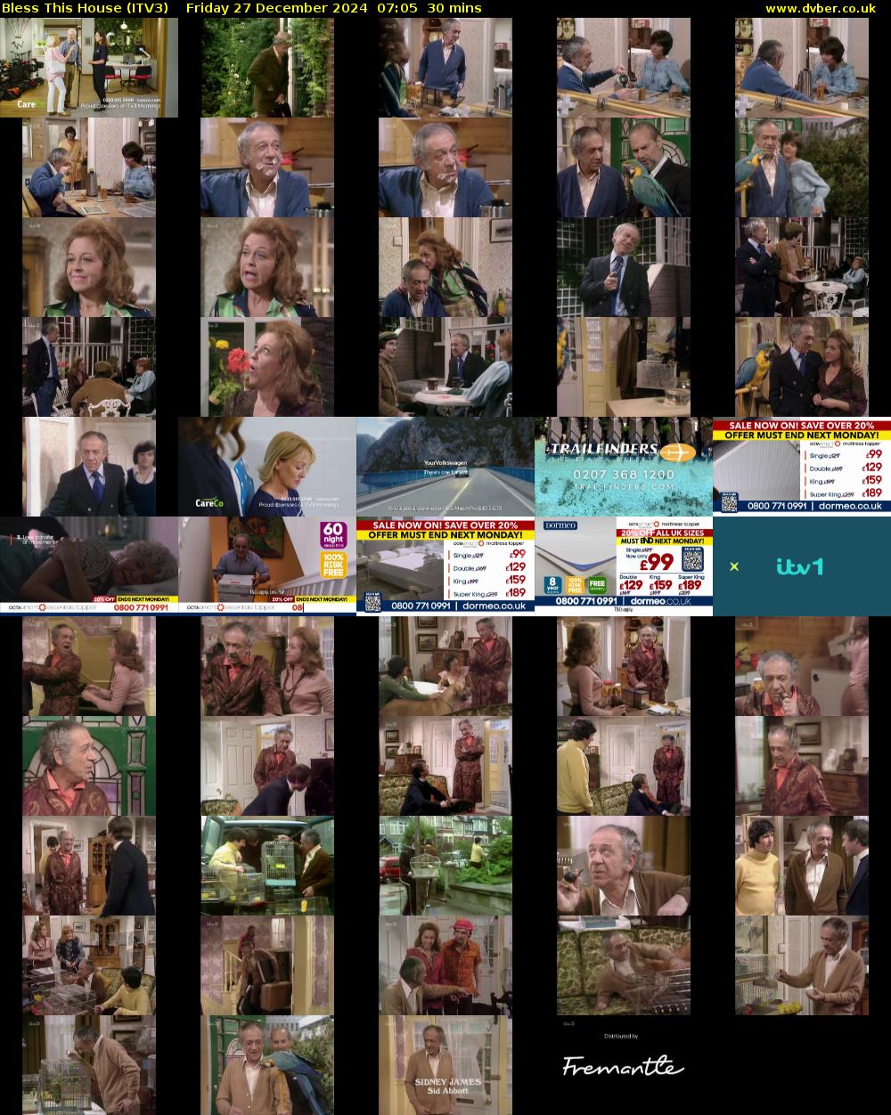 Bless This House (ITV3) Friday 27 December 2024 07:05 - 07:35