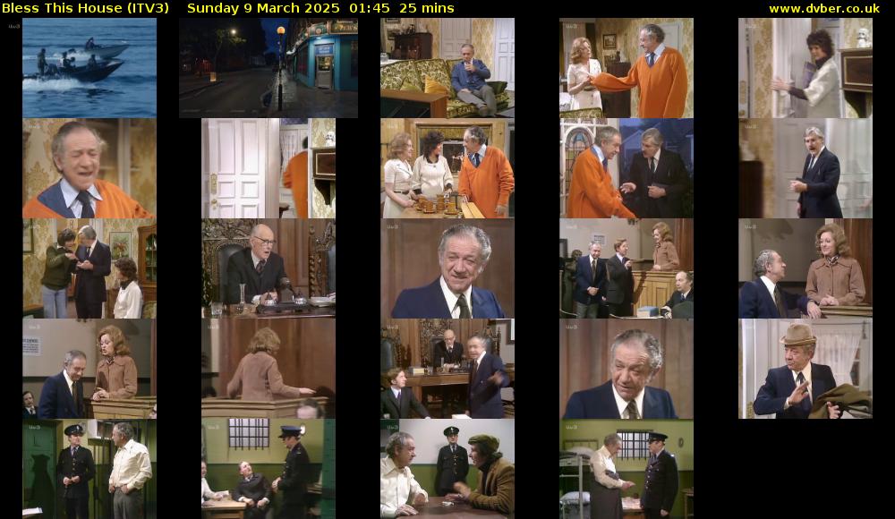 Bless This House (ITV3) Sunday 9 March 2025 01:45 - 02:10