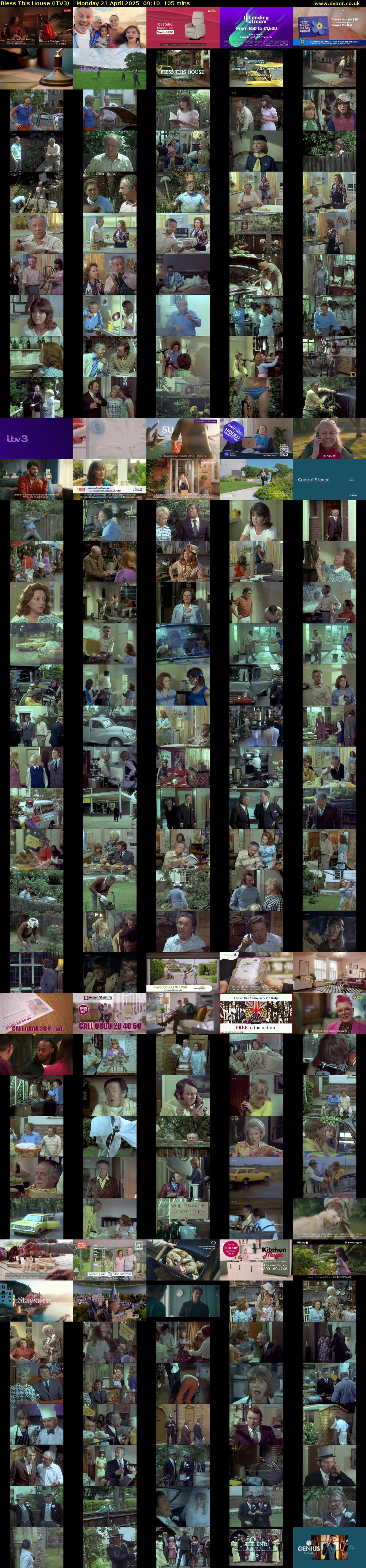 Bless This House (ITV3) Monday 21 April 2025 09:10 - 10:55