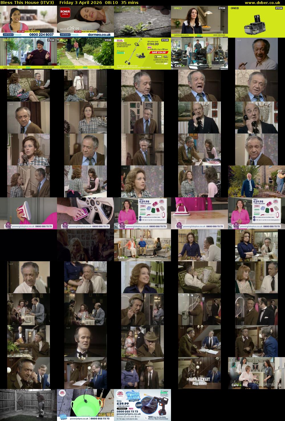 Bless This House (ITV3) Friday 3 April 2026 08:10 - 08:45