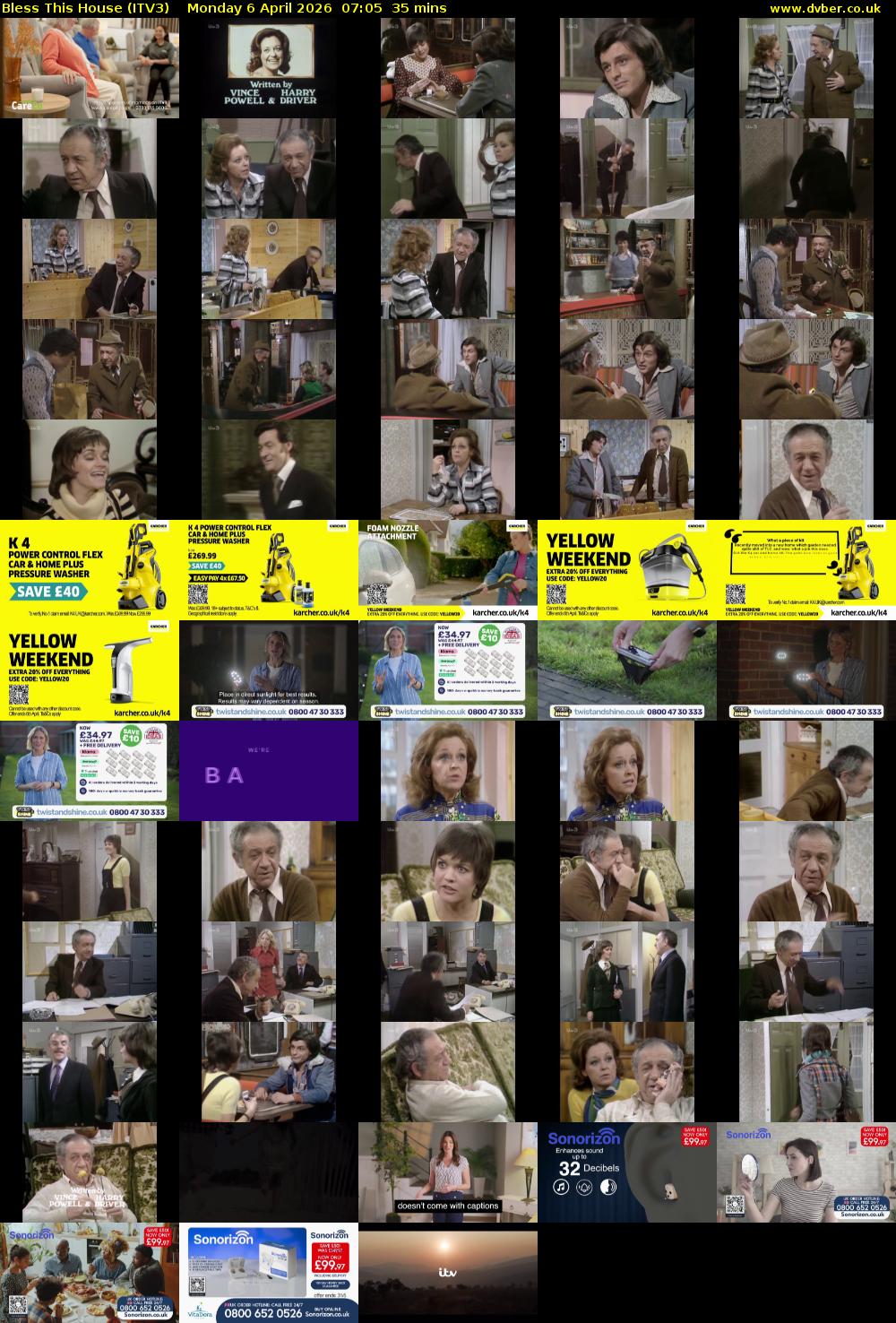 Bless This House (ITV3) Monday 6 April 2026 07:05 - 07:40