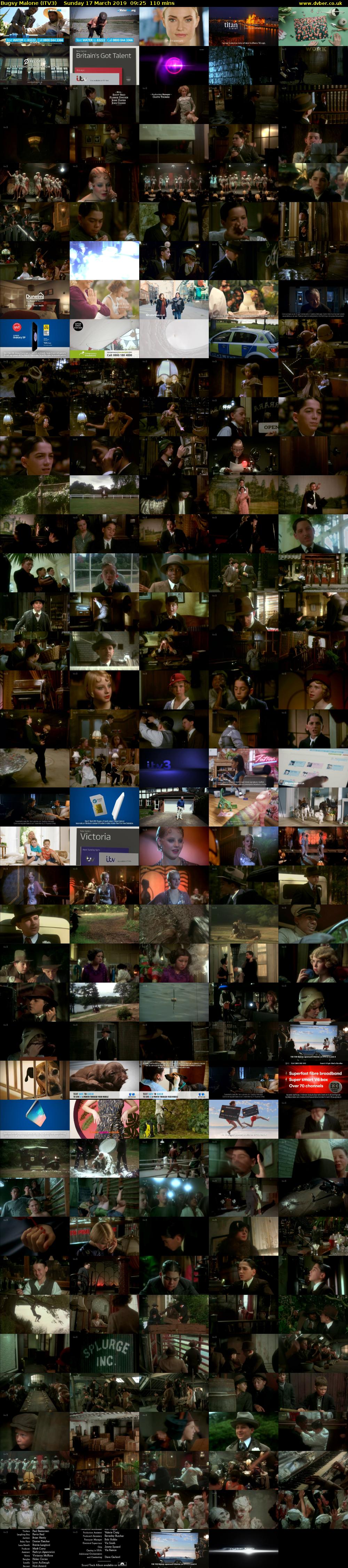Bugsy Malone (ITV3) Sunday 17 March 2019 09:25 - 11:15