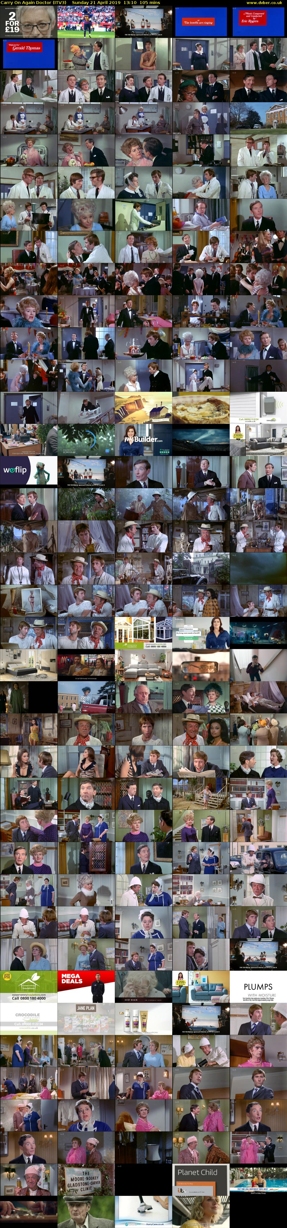 Carry On Again Doctor (ITV3) Sunday 21 April 2019 13:10 - 14:55