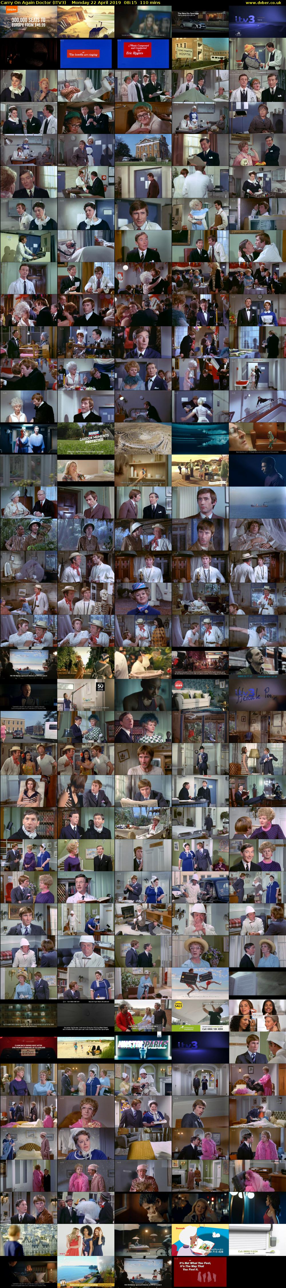Carry On Again Doctor (ITV3) Monday 22 April 2019 08:15 - 10:05