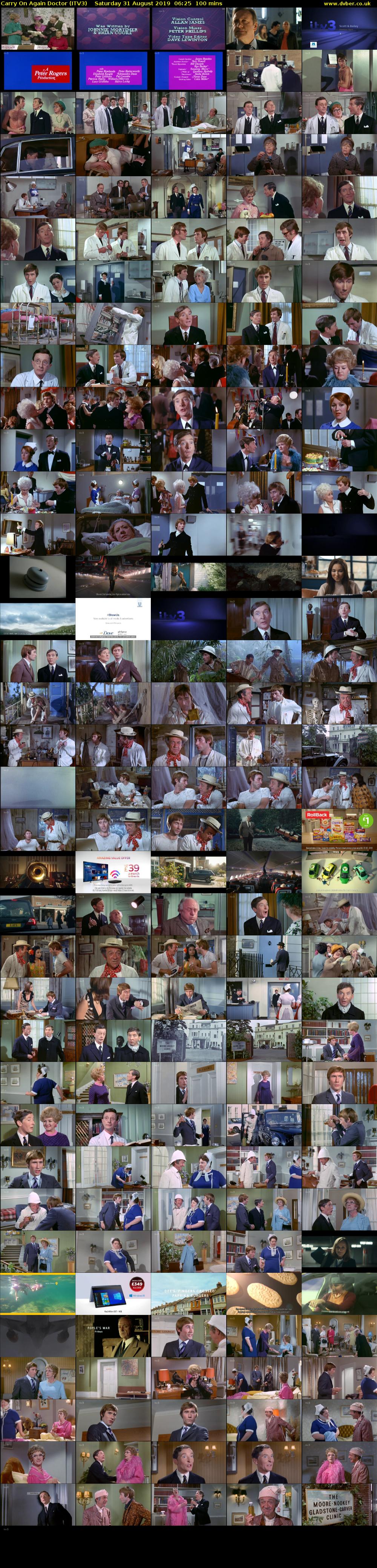 Carry On Again Doctor (ITV3) Saturday 31 August 2019 06:25 - 08:05