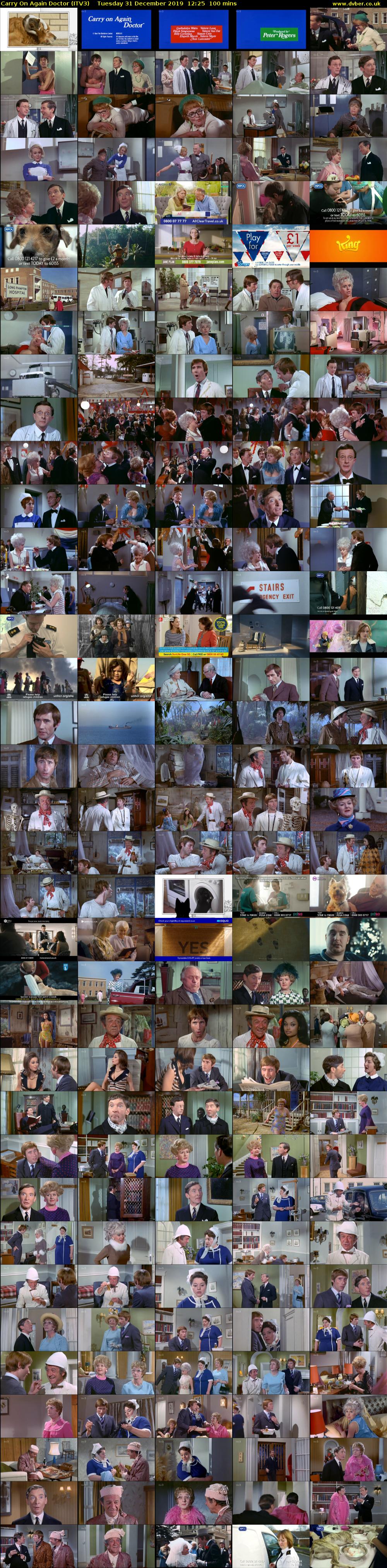 Carry On Again Doctor (ITV3) Tuesday 31 December 2019 12:25 - 14:05