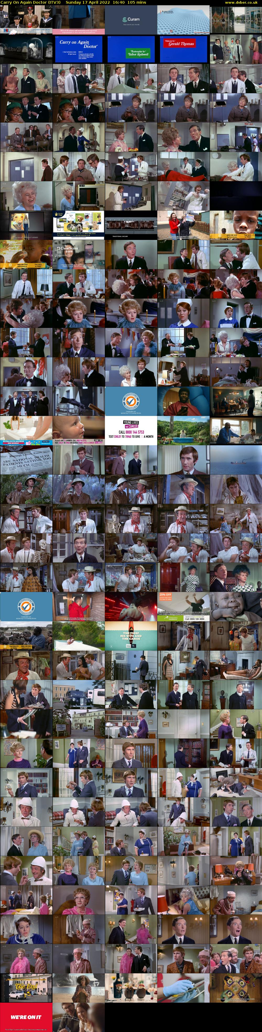 Carry On Again Doctor (ITV3) Sunday 17 April 2022 16:40 - 18:25