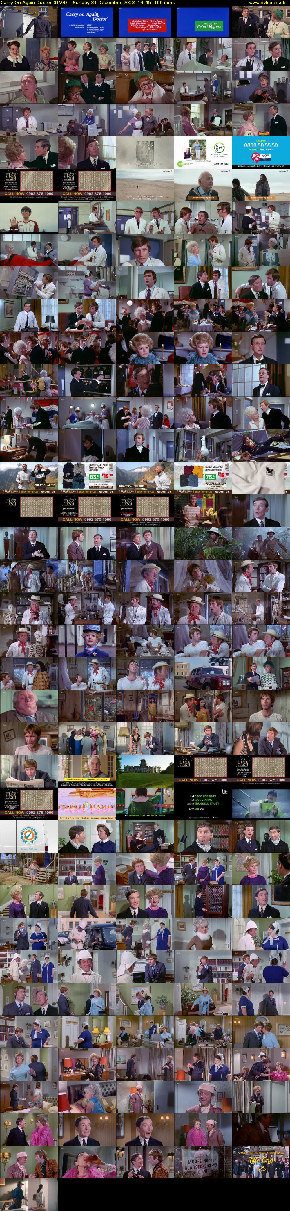 Carry On Again Doctor (ITV3) Sunday 31 December 2023 14:45 - 16:25