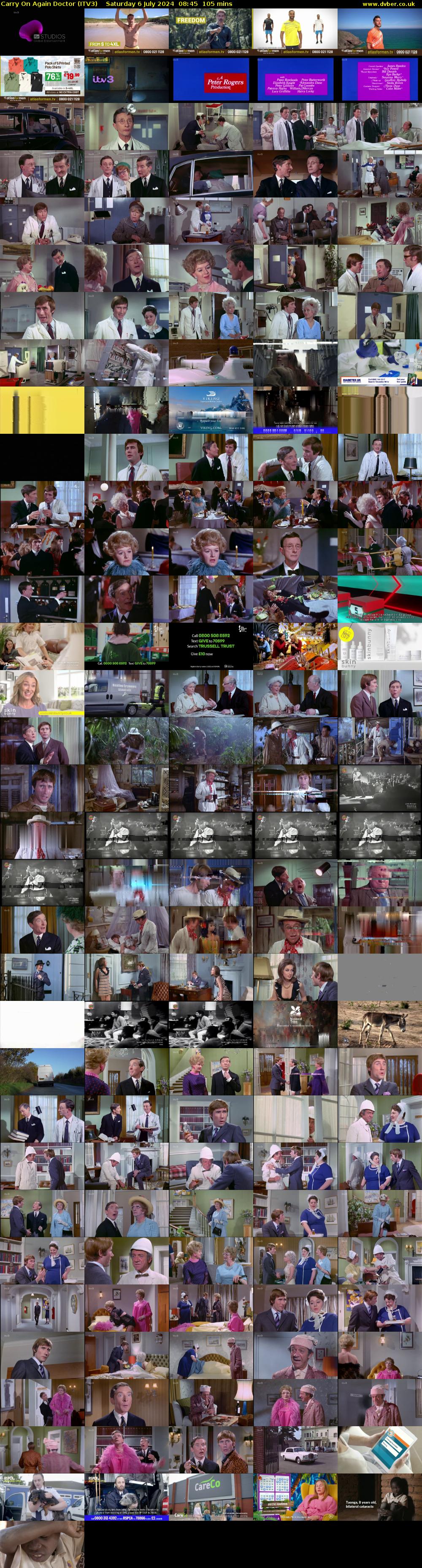 Carry On Again Doctor (ITV3) Saturday 6 July 2024 08:45 - 10:30
