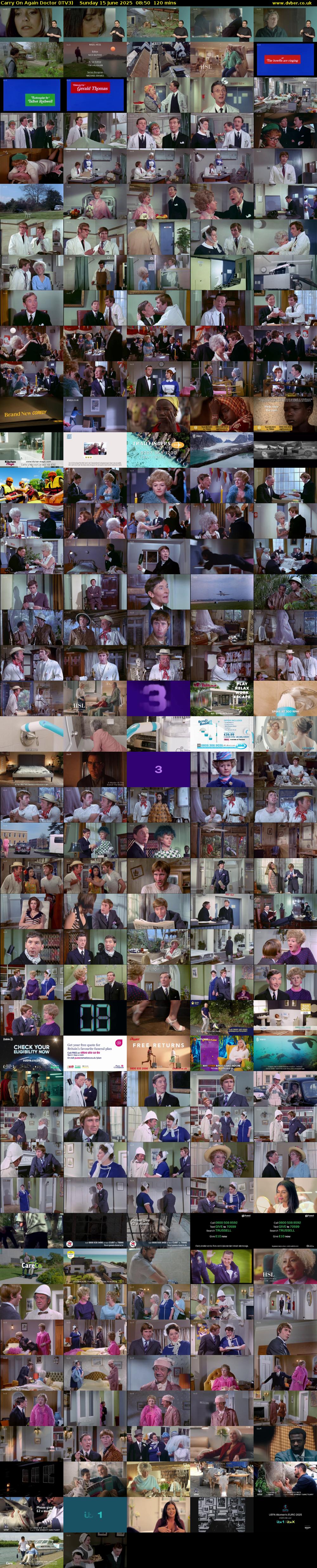 Carry On Again Doctor (ITV3) Sunday 15 June 2025 08:50 - 10:50