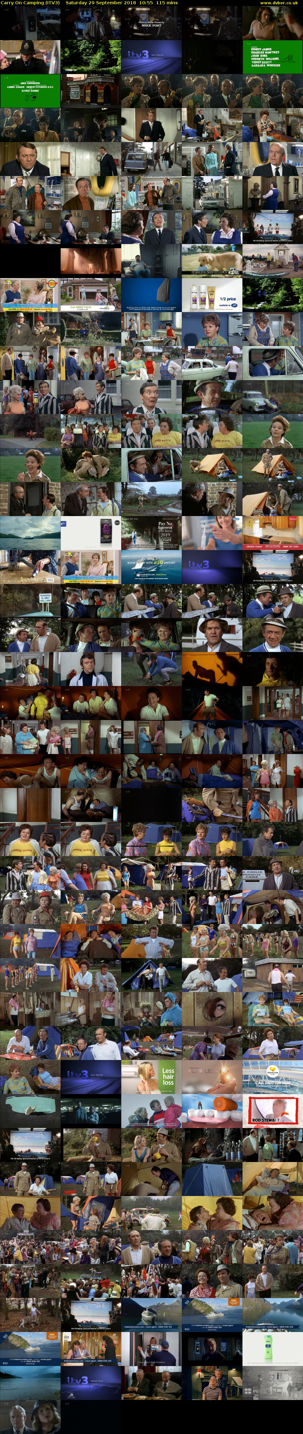 Carry On Camping (ITV3) Saturday 29 September 2018 10:55 - 12:50