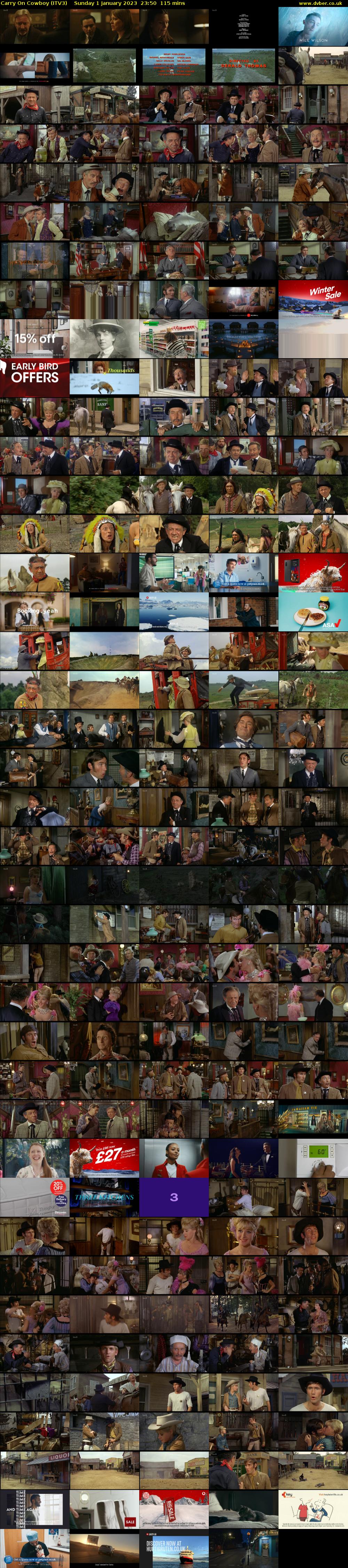 Carry On Cowboy (ITV3) Sunday 1 January 2023 23:50 - 01:45