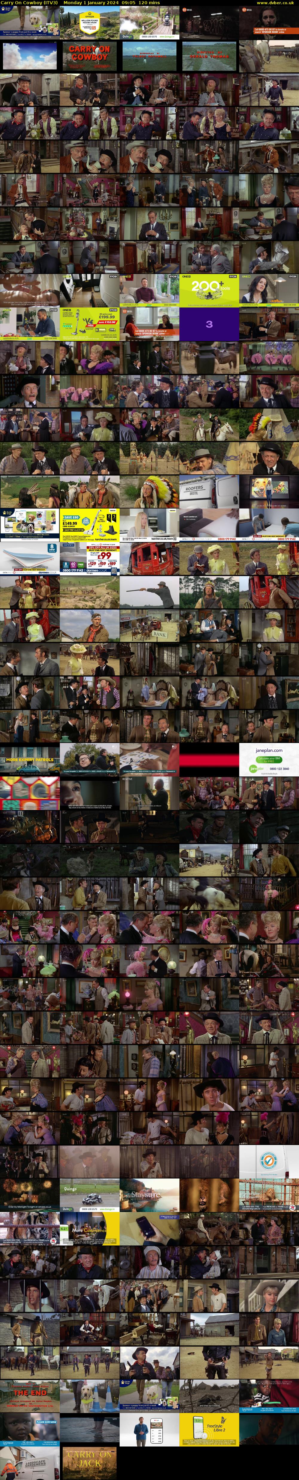 Carry On Cowboy (ITV3) Monday 1 January 2024 09:05 - 11:05