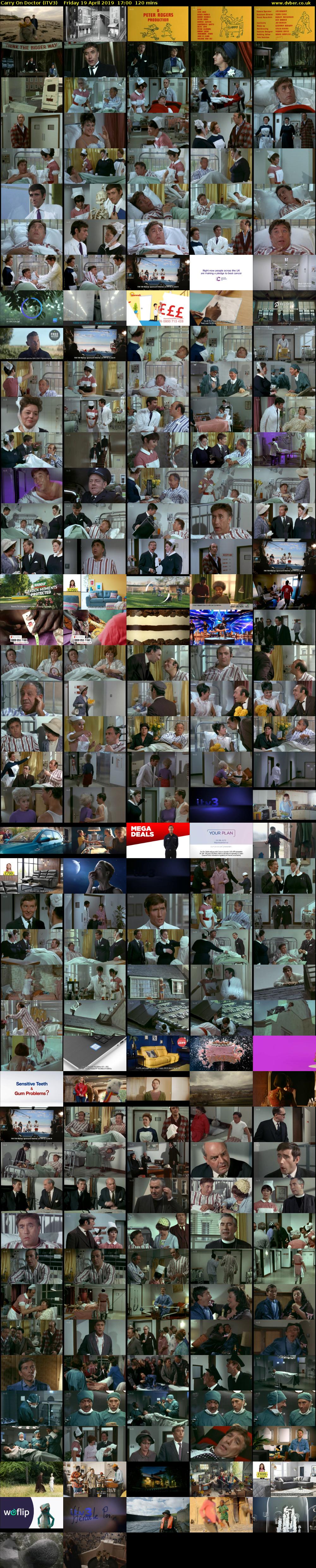 Carry On Doctor (ITV3) Friday 19 April 2019 17:00 - 19:00